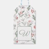 ボタニカルイニシャル ギフトタグ (正面)