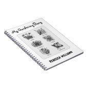 ボタニカルイラストレーションカスタムノート ノートブック (右側)