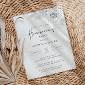 ボタニカルイラストレーションハウスウォーミング 招待状