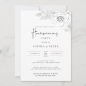 ボタニカルイラストレーションハウスウォーミング 招待状 (正面)