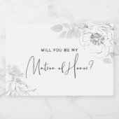 ボタニカルイラストレーションマロンオナーキャンドルラベル フードラベル (シングルラベル)