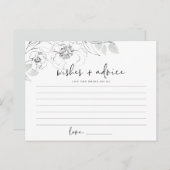 ボタニカルイラストレーション花嫁へアドバイスカード ポストカード (正面/裏面)