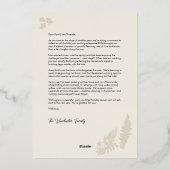 ボタニカルインプレッションズフレームクリスマスパイン 箔シーズンカード (裏面)