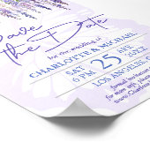 ボタニカルウィステリア庭園の結婚式保存日 ポスター (角)