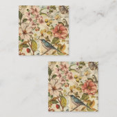 ボタニカルウィムシーコラージスクラップブック紙 スクエア名刺 (正面/裏面)