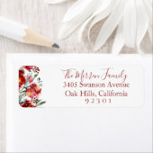 ボタニカルウィンター差出人住所ラベル ラベル (インサイチュ)