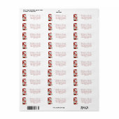 ボタニカルウィンター差出人住所ラベル ラベル (フルシート)