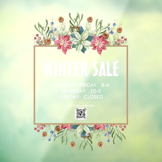 ボタニカルウインターセールウィンドウニッチ ウィンドウサイン (シート3)