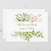 ボタニカルウォーターのカラスプラッシュありがとう | サンキューカード (正面/裏面)