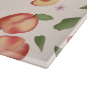 ボタニカルウォーターの桃&花 カッティングボード (角)