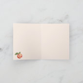 ボタニカルウォーターの桃&花 カード (内部)