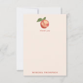 ボタニカルウォーターの桃&花 サンキューカード (正面)