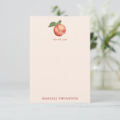 ボタニカルウォーターの桃&花 サンキューカード (スタンド正面)