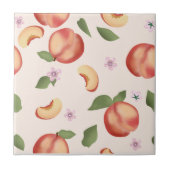 ボタニカルウォーターの桃&花 タイル (正面)