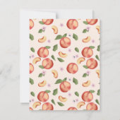 ボタニカルウォーターの桃&花 ノートカード (裏面)