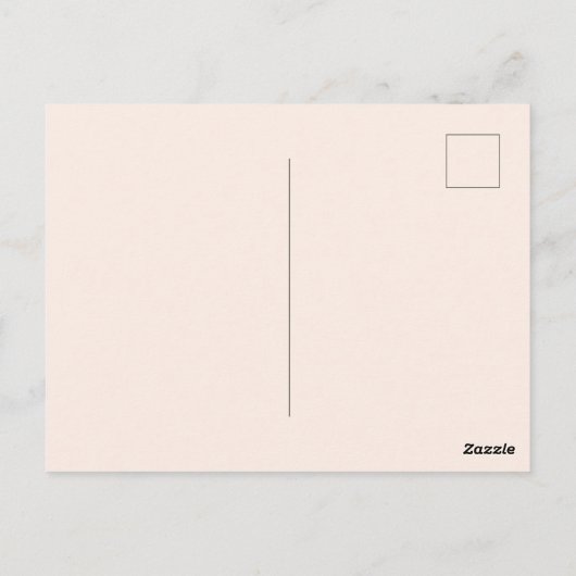 ボタニカルウォーターの桃&花 ポストカード (裏面)