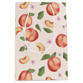 ボタニカルウォーターの桃&花 ミディアムペーパーバッグ (正面)