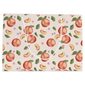 ボタニカルウォーターの桃&花 ラージペーパーバッグ (裏面)