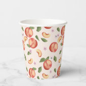 ボタニカルウォーターの桃&花 紙コップ (裏面)