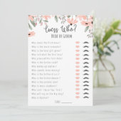 ボタニカルウォーターの色のブライダルシャワー推測誰がゲーム プログラム (スタンド正面)