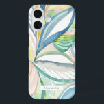 ボタニカルウォーターカスタムカラー抽象芸術電話ケース iPhone 16ケース<br><div class="desc">こ保護の水彩画ユニーク術ケースの電話。このデザインは美しい手の絵を描水彩の葉の抽象芸術アートを特徴.あなたは自分の名前やイニシャルで文字をパーソナライズすることができる。©ウンメスタジオ</div>