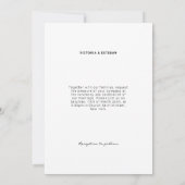 ボタニカルウォーターカラーオーキッド結婚式招待状 招待状 (裏面)