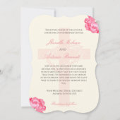 ボタニカルウォーターカラークリスチャン結婚式招待状 (裏面)