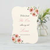 ボタニカルウォーターカラークリスチャン結婚式招待状 (スタンド正面)