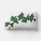 ボタニカルウォーターカラーグリーンイングリッシュアイビー ランバークッション (裏面)