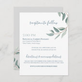 ボタニカルウォーターカラーセージとダスティーブルーズつる植物情報 エンクロージャーカード (正面/裏面)