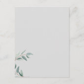 ボタニカルウォーターカラーセージとダスティーブルーズつる植物情報 エンクロージャーカード (裏面)