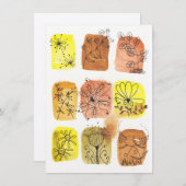 ボタニカルウォーターカラードードルすべての行事 (正面/裏面)