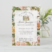 ボタニカルウォーターカラーピンクフローラティーパーティーブライダル (スタンド正面)