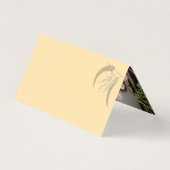 ボタニカルウォーターカラーピースラブクリスマスカード (裏面)