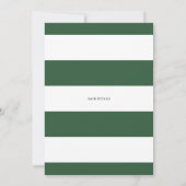 ボタニカルウォーターカラーレッドローゼガールベビーシャワー 招待状 (裏面)