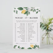 ボタニカルウォーターカラーレモンブライダルシャワーゲーム (スタンド正面)