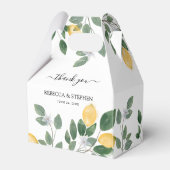 ボタニカルウォーターカラーレモン&グリーン結婚リー フェイバーボックス (裏面サイド)