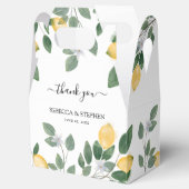 ボタニカルウォーターカラーレモン&グリーン結婚リー フェイバーボックス (オープン)