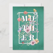 ボタニカルウォーターフローラマザーズデイカード セーブザデート (正面)