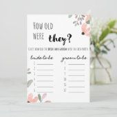 ボタニカルウォーターブライダルシャワー「年齢を推測」 プログラム (スタンド正面)