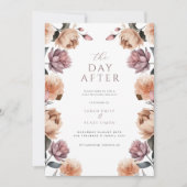 ボタニカルウォーター結婚のブランチ後の色 招待状 (正面)