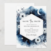 ボタニカルウォーター結婚カラー セーブザデート (正面/裏面)