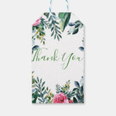 ボタニカルウォーター色ヴィンテージ葉フローラの恩恵 ギフトタグ (裏面)