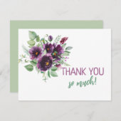 ボタニカルウォーター色Iサンキューカード サンキューカード (正面/裏面)