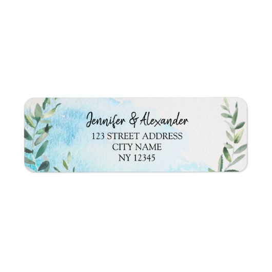 ボタニカルウォーター葉カラーオリーブ結婚オリーブL ラベル (正面)