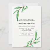 ボタニカルウォーター離れカラー | 卒業党 招待状 (正面)