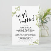 ボタニカルウ得ェ結婚したタイポグラフィポス結婚ト 招待状 (スタンド正面)