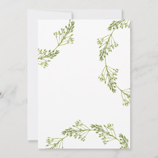 ボタニカルウ得ェ結婚したタイポグラフィポス結婚ト 招待状 (裏面)