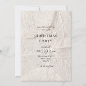 ボタニカルエボニー&アイボリークリスマスホリデーパーティー シーズンカード (正面)