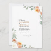 ボタニカルエレガモダンントウェディング招待状 招待状 (正面)